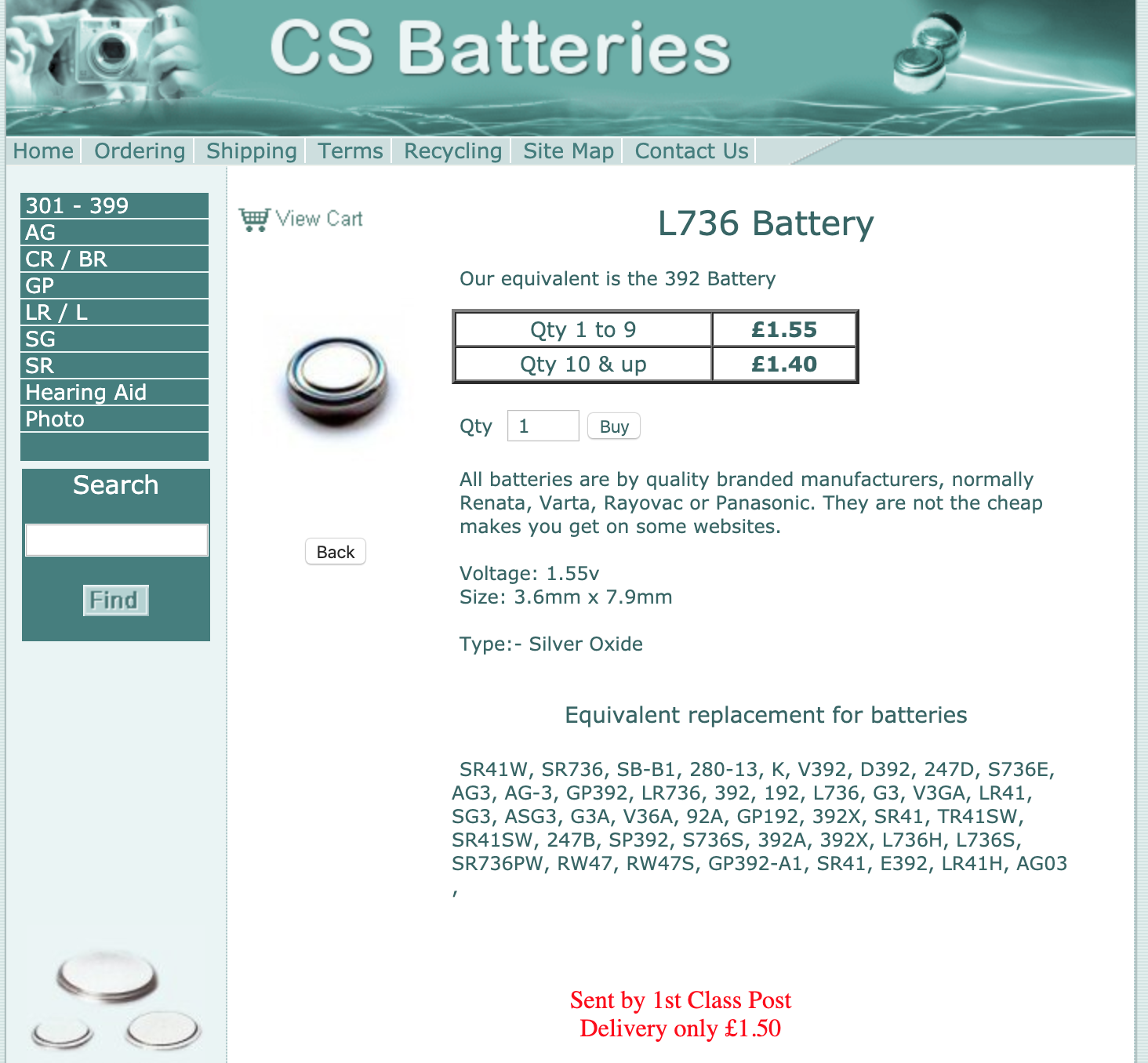 L736 battery